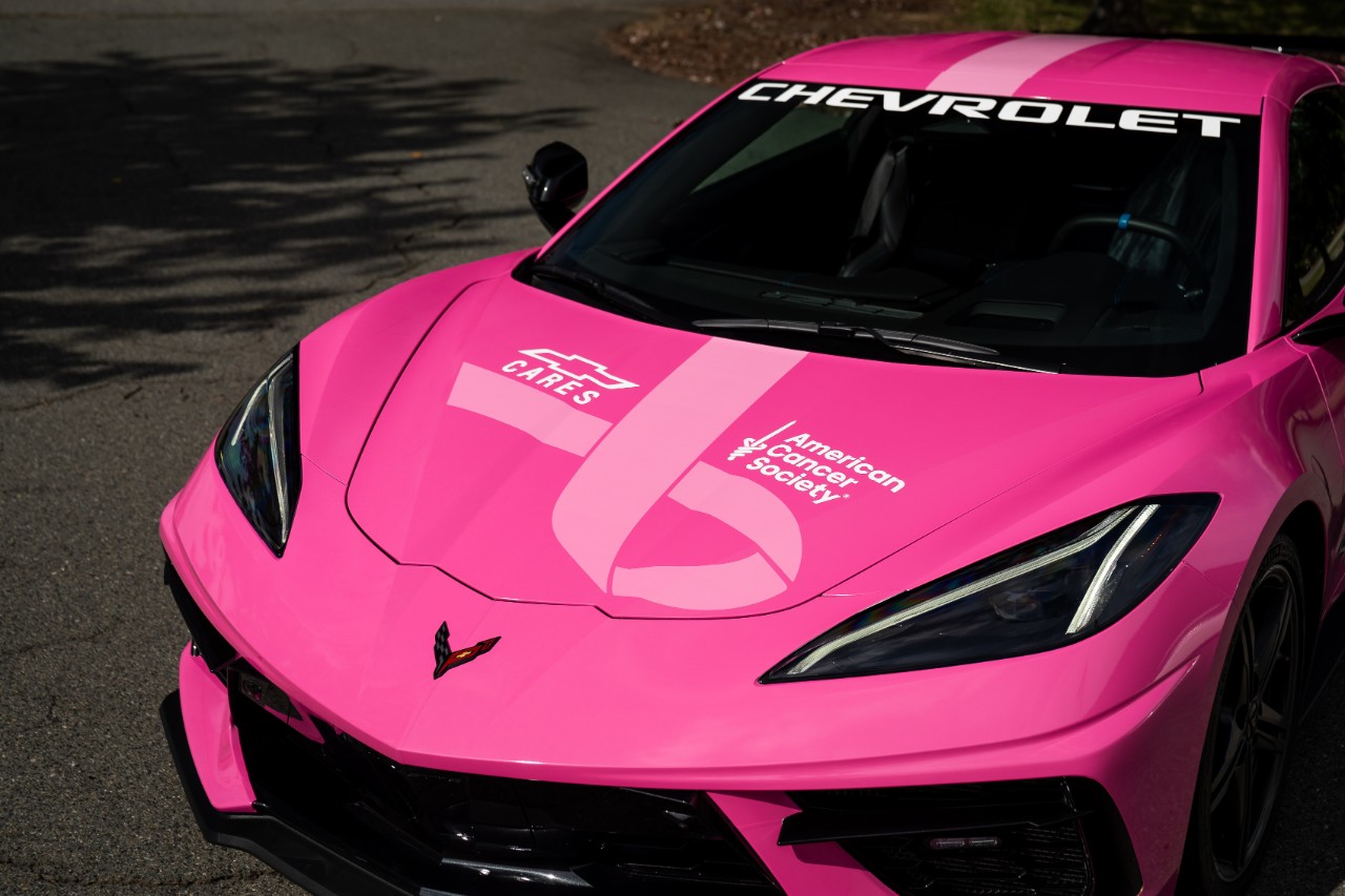 Pink Corvette Stingray pace car to highlight 'Making Strides